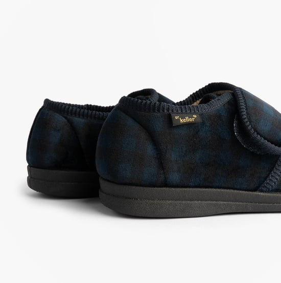 Dr Keller Darren Velc Mens Slippers Navy - Image 5