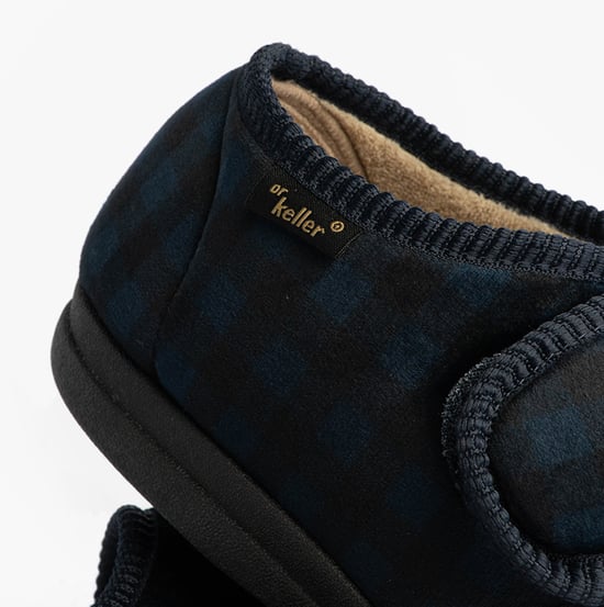 Dr Keller Darren Velc Mens Slippers Navy - Image 6