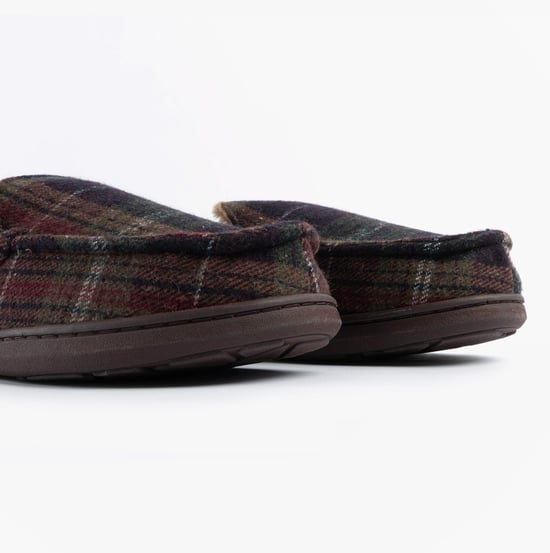 Jo & Joe Glendale Mens Moccasin Slippers Brown - Image 5