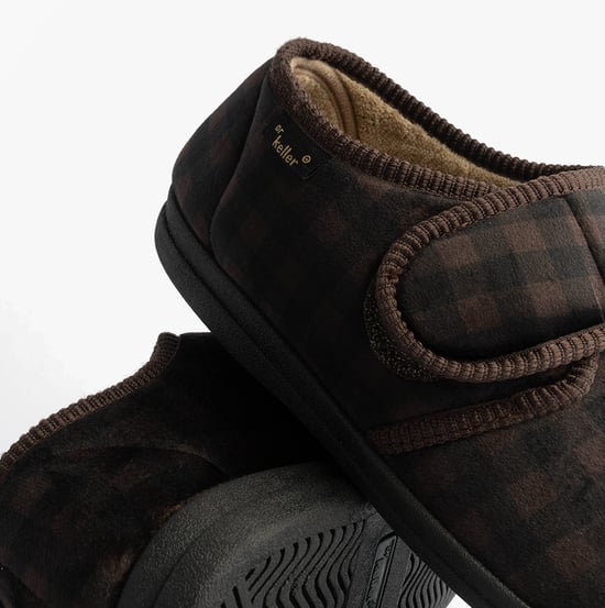 Dr Keller Darren Velc Mens Slippers Brown - Image 6