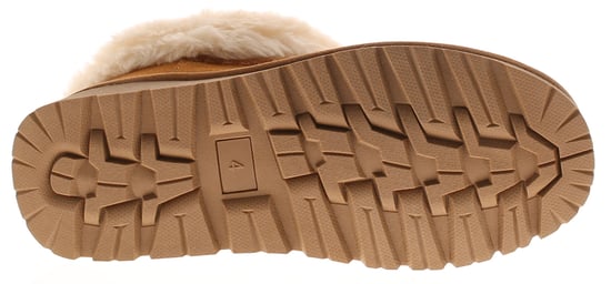 Apache Womens Slipper Cuddle Bootee Faux Fur Lining Leather Suede Tan - Image 5