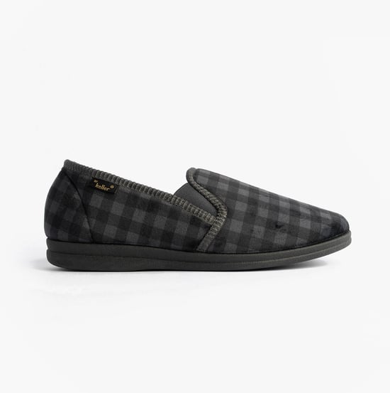 Dr Keller Darren Guss Mens Slippers Grey - Image 1