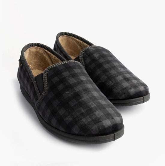 Dr Keller Darren Guss Mens Slippers Grey - Image 5