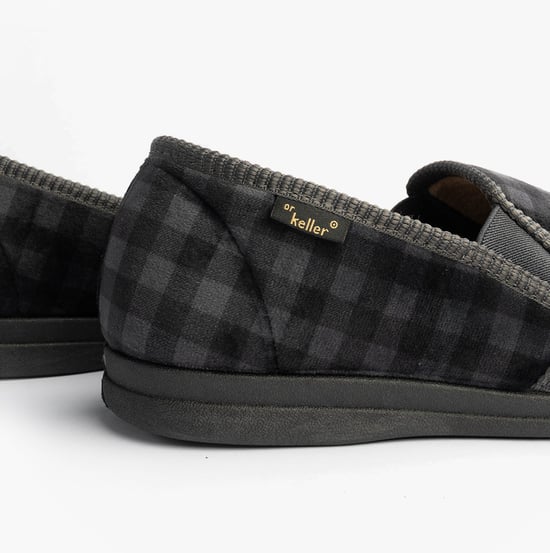 Dr Keller Darren Guss Mens Slippers Grey - Image 6