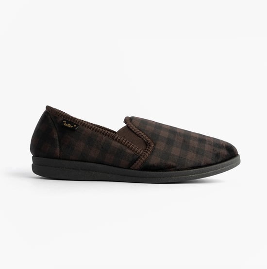 Dr Keller Darren Guss Mens Slippers Brown - Image 1