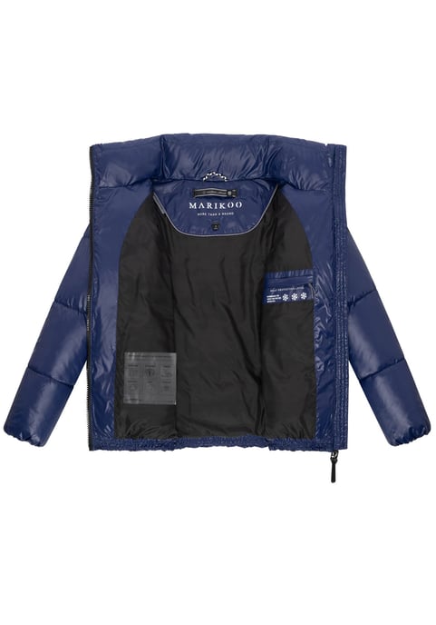 Marikoo dames winterjas Hazalee in puffer-stijl met glanzende look - Image 4
