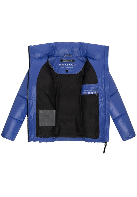 Marikoo dames winterjas Hazalee in puffer-stijl met glanzende look - Image 4