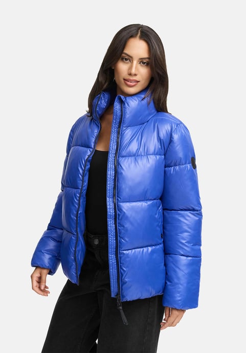 Marikoo dames winterjas Hazalee in puffer-stijl met glanzende look - Image 5