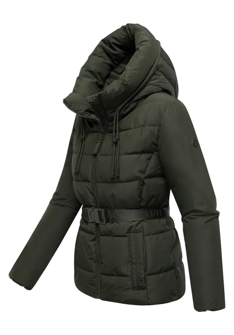 Marikoo dames winterjas Himee met tailleceintuur & magneetzakken - Image 2