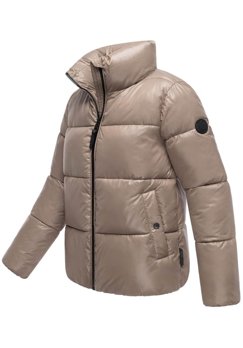 Marikoo dames winterjas Hazalee in puffer-stijl met glanzende look - Image 2