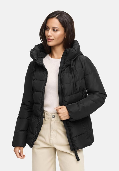 Marikoo women’s winter jacket Himee with waist belt & magnetic pockets - Image 6