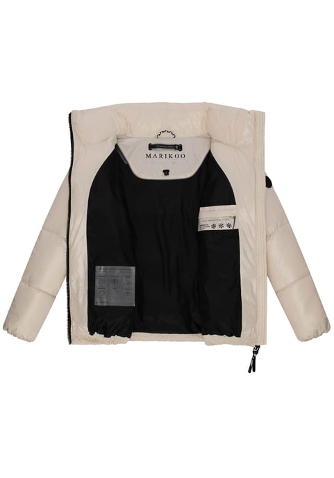 Marikoo dames winterjas Hazalee in puffer-stijl met glanzende look - Image 4