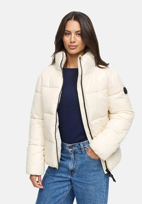 Marikoo dames winterjas Hazalee in puffer-stijl met glanzende look - Image 5
