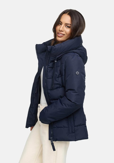 Marikoo women’s winter jacket Himee with waist belt & magnetic pockets - Image 6