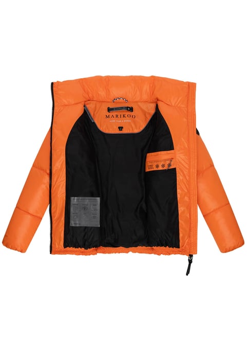 Marikoo dames winterjas Hazalee in puffer-stijl met glanzende look - Image 4