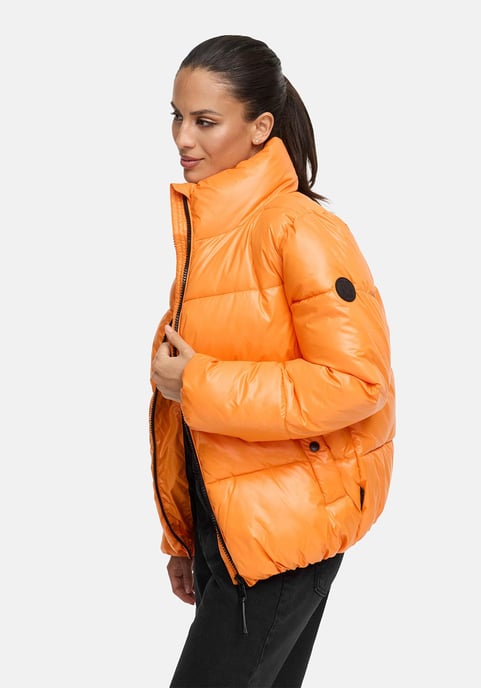 Marikoo dames winterjas Hazalee in puffer-stijl met glanzende look - Image 6