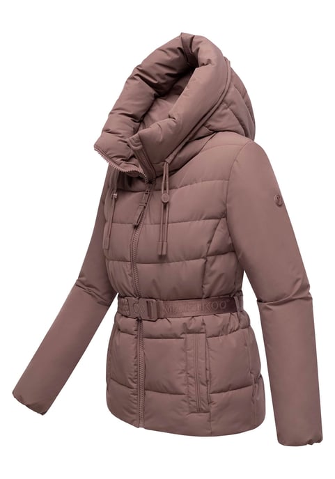Marikoo dames winterjas Himee met tailleceintuur & magneetzakken - Image 2