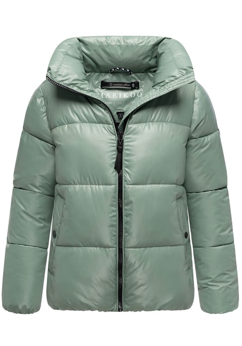 Marikoo dames winterjas Hazalee in puffer-stijl met glanzende look - Image 1