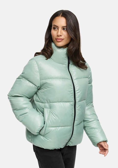 Marikoo dames winterjas Hazalee in puffer-stijl met glanzende look - Image 5