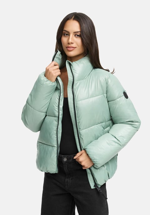 Marikoo dames winterjas Hazalee in puffer-stijl met glanzende look - Image 6