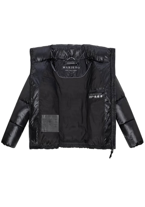 Marikoo dames winterjas Hazalee in puffer-stijl met glanzende look - Image 4