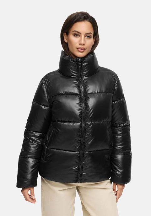 Marikoo dames winterjas Hazalee in puffer-stijl met glanzende look - Image 5