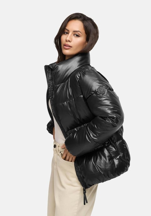 Marikoo dames winterjas Hazalee in puffer-stijl met glanzende look - Image 6