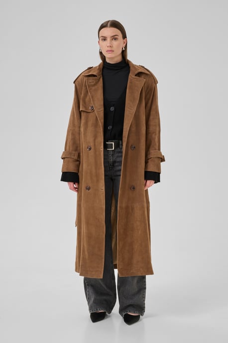 TaraMW Suede Trenchcoat Outerwear Loose fit - Image 1