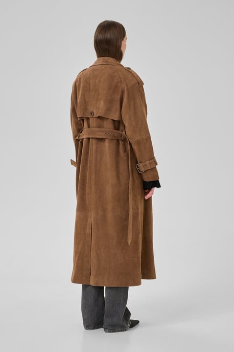 TaraMW Suede Trenchcoat Outerwear Loose fit - Image 2