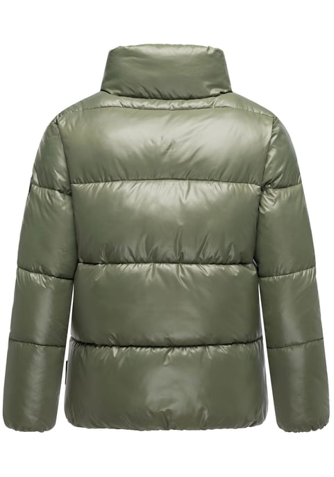 Marikoo women’s winter jacket Hazalee in puffer style with shiny look - Image 3