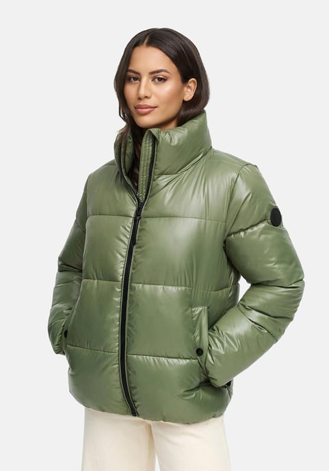 Marikoo women’s winter jacket Hazalee in puffer style with shiny look - Image 5