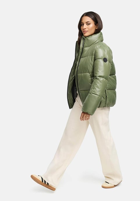 Marikoo women’s winter jacket Hazalee in puffer style with shiny look - Image 6
