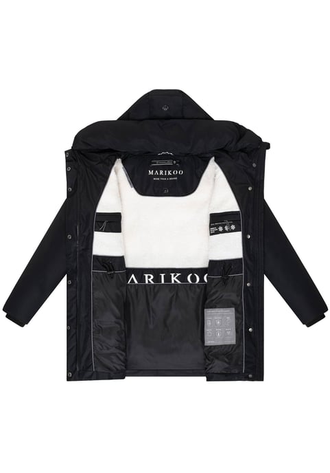 Marikoo dames winterjas Delilah met fleecevoering & verstelbare taille - Image 4