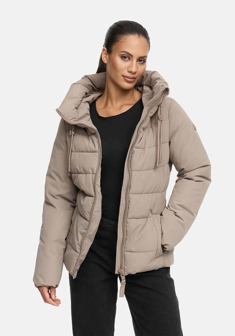 Marikoo women’s winter jacket Himee with waist belt & magnetic pockets - Image 6