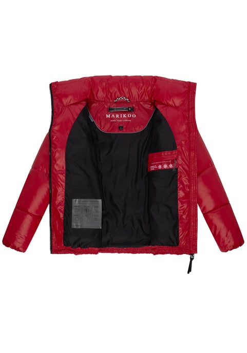 Marikoo dames winterjas Hazalee in puffer-stijl met glanzende look - Image 4