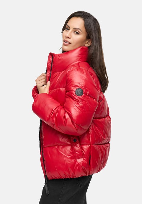 Marikoo dames winterjas Hazalee in puffer-stijl met glanzende look - Image 6