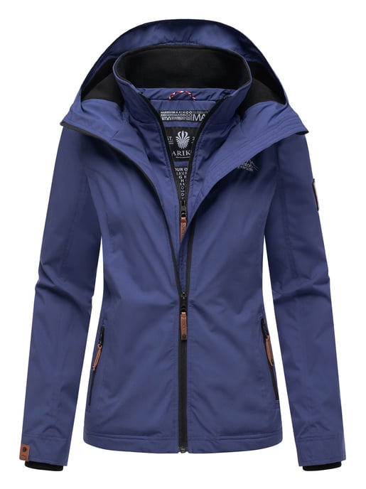Marikoo women’s transitional jacket Erdbeere with double collar & fleece lining - Image 1