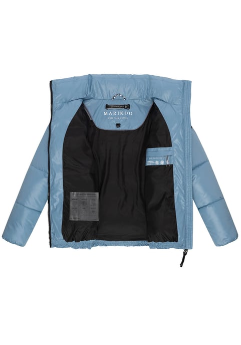 Marikoo dames winterjas Hazalee in puffer-stijl met glanzende look - Image 4