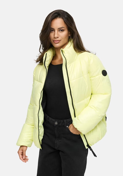 Marikoo dames winterjas Hazalee in puffer-stijl met glanzende look - Image 6