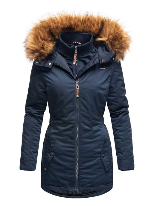 Marikoo dames winterjas – Sanakoo, warm met afneembare bontkraag - Image 2