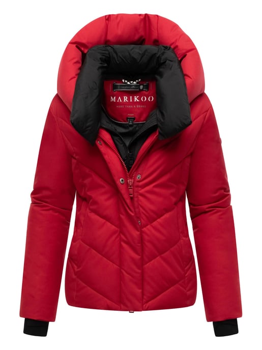 Marikoo women’s quilted winter jacket Nadiraa with 2-in-1 design & hood - Image 1