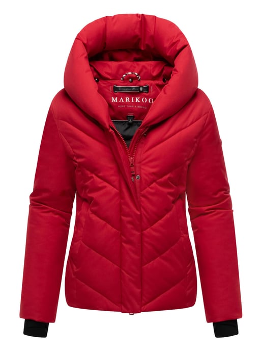 Marikoo women’s quilted winter jacket Nadiraa with 2-in-1 design & hood - Image 2