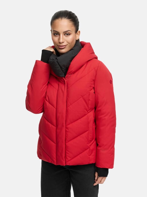 Marikoo women’s quilted winter jacket Nadiraa with 2-in-1 design & hood - Image 5