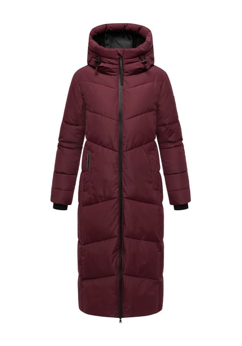 Marikoo women’s quilted coat Firella with hood & two-way zipper - Image 1