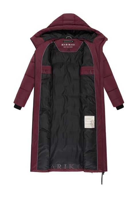Marikoo women’s quilted coat Firella with hood & two-way zipper - Image 4
