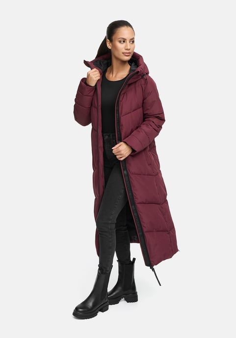 Marikoo women’s quilted coat Firella with hood & two-way zipper - Image 5