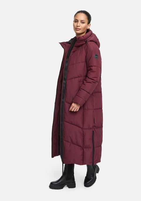 Marikoo women’s quilted coat Firella with hood & two-way zipper - Image 6