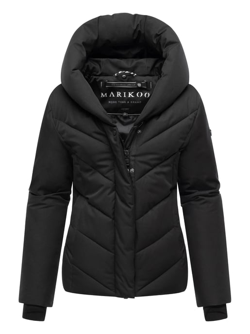 Marikoo dames gewatteerde winterjas Nadiraa met 2-in-1 design & capuchon - Image 2