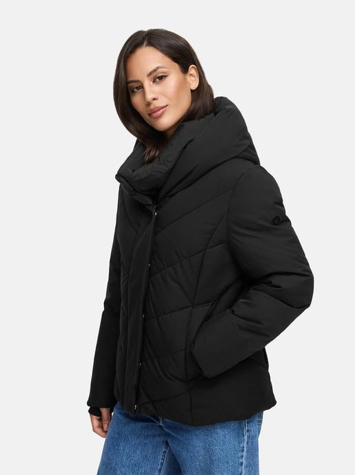 Marikoo dames gewatteerde winterjas Nadiraa met 2-in-1 design & capuchon - Image 6