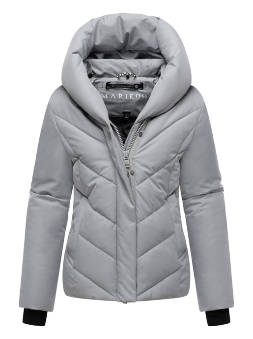 Marikoo dames gewatteerde winterjas Nadiraa met 2-in-1 design & capuchon - Image 4